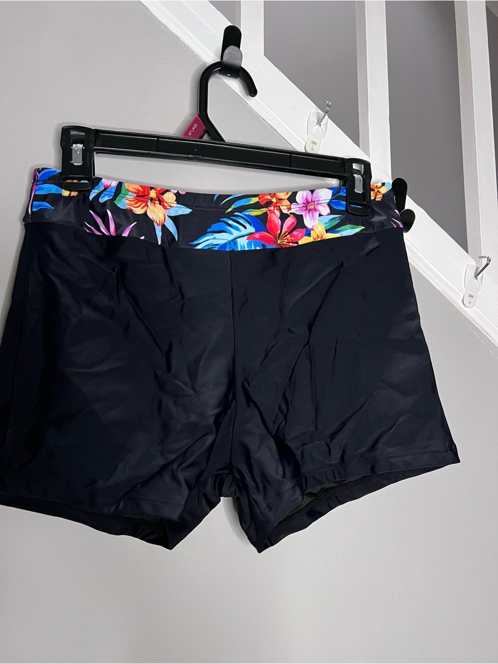 0055: Tankini with Shorts - Two Piece Tummy Control Side Tie Top with Boy Short - Picture 14 of 16